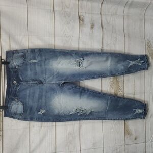 Women's High Rise Distressed Jeans, No Branding Boutique Size XL